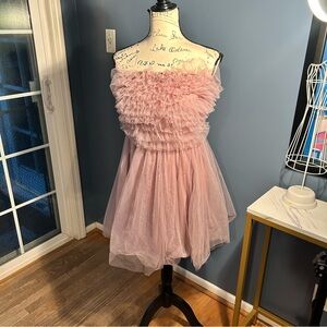Dixie tulle strapless mini Dress